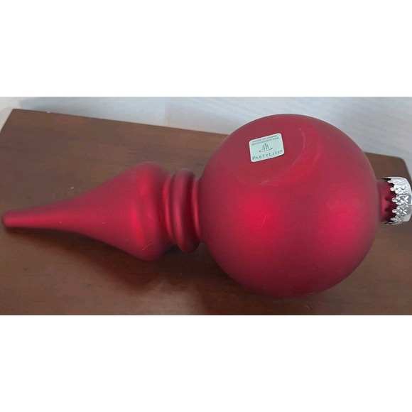 New In Box Partylite Bright Red Christmas Ornament Tealight Holder P91001 - Picture 7 of 10